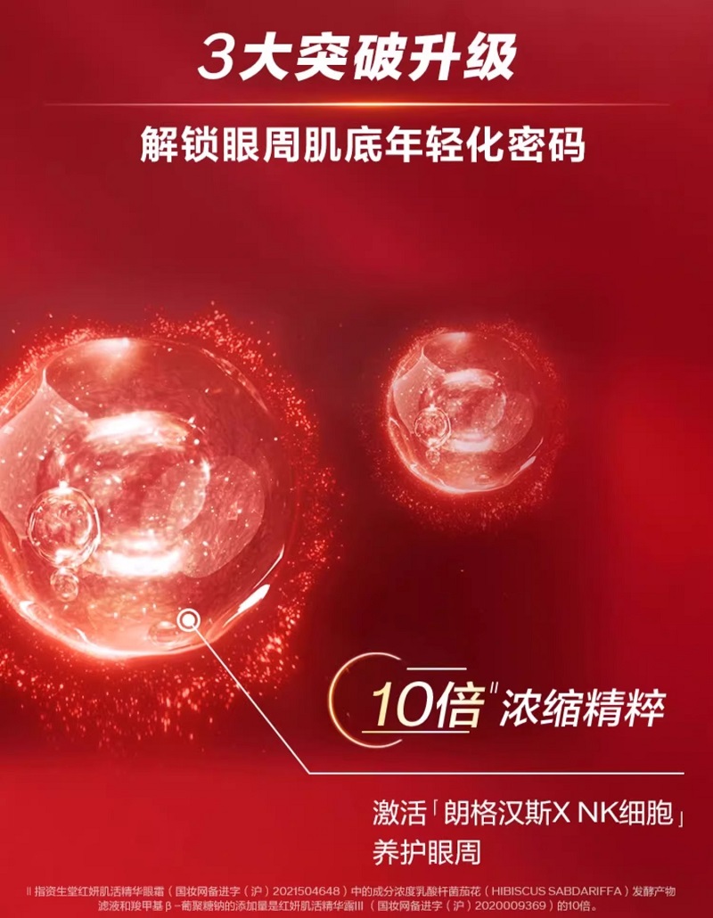 520礼物资生堂红妍肌活红腰子精华眼霜 淡化细纹眼部高清大图
