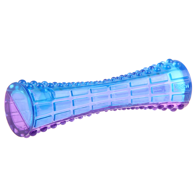 GiGwi贵为狗狗玩具TPR橡胶拉伸发声玩具磨牙耐咬宠物互动玩具-拉伸哑铃(蓝/紫)