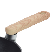 炊大皇年轮煎锅24cm 米白色家用煎牛排荷包蛋锅 少油烟加深加厚不粘锅平底锅JG24NLB