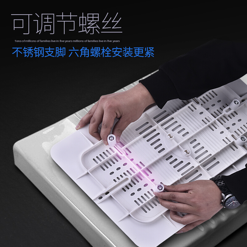 新款可蹲便器盖板蹲坑盖厕所盖蹲便池盖子盖板防滑防鼠防卫浴配件波迷娜BOMINA高清大图