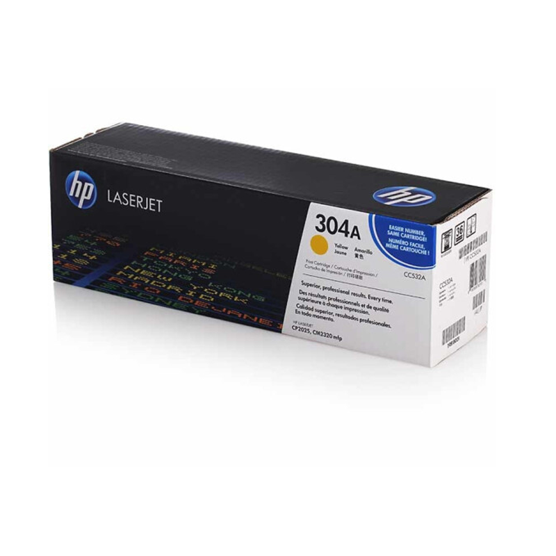 惠普(HP)Color LaserJet CC532A黄色硒鼓 适用ColorLaserJet CP2025 2320