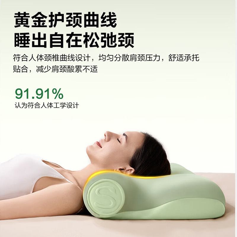 SKG颈椎枕热敷颈部肩颈护颈慢回弹记忆棉P3系列3代豪华款高清大图