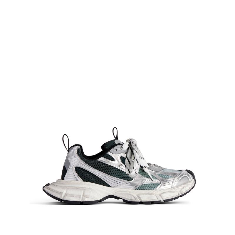 Balenciaga/巴黎世家男款低帮跑鞋白面白织带缓震橡胶大码运动鞋高清大图