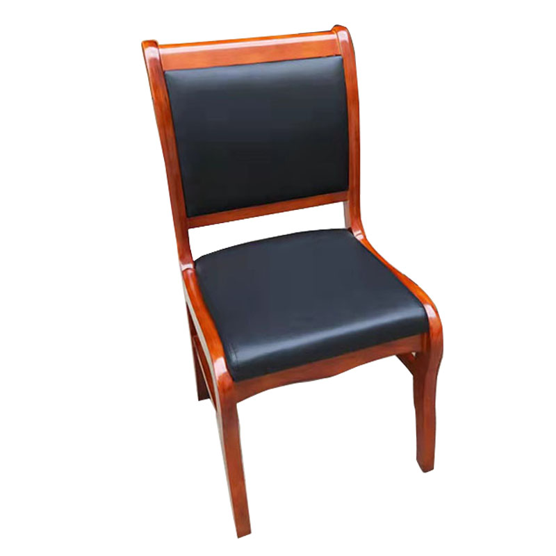 湘渭简约现代椅子办公椅会议椅实木靠背椅高清大图