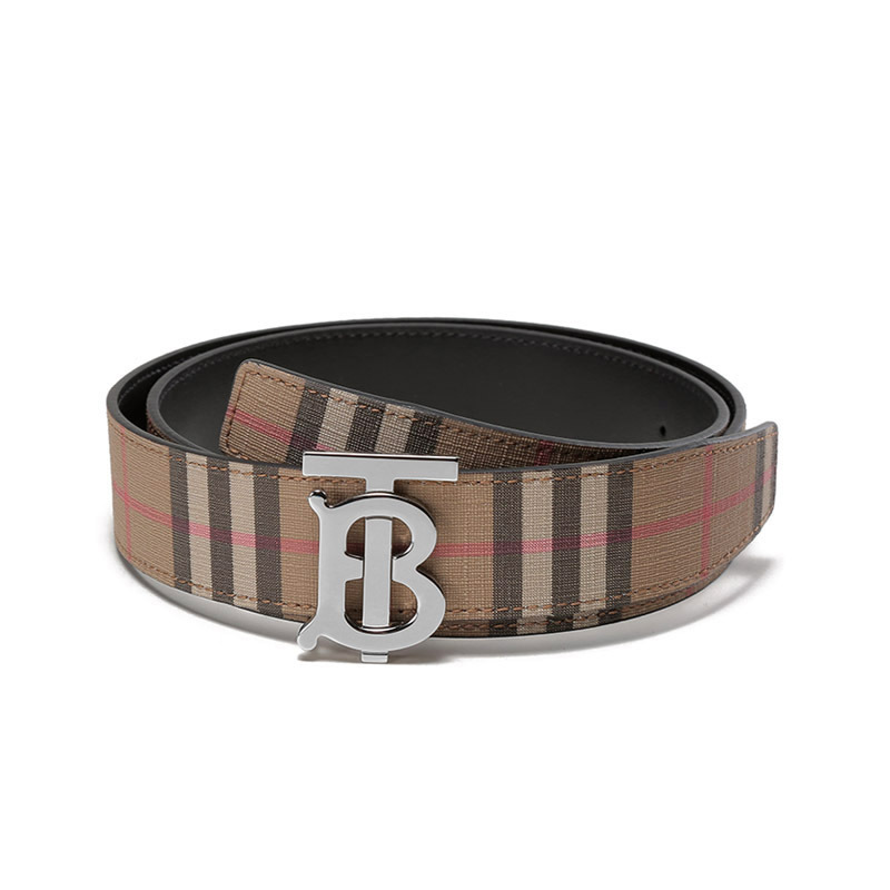 博柏利/巴宝莉 burberry 男款不可裁剪tb专属标识板扣式双面皮带腰带