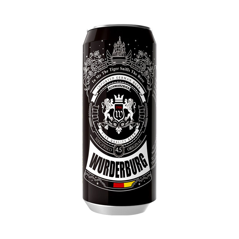 沃德古堡wurderburg 1906小麦精酿黑啤酒500mL*12听整箱浑浊型