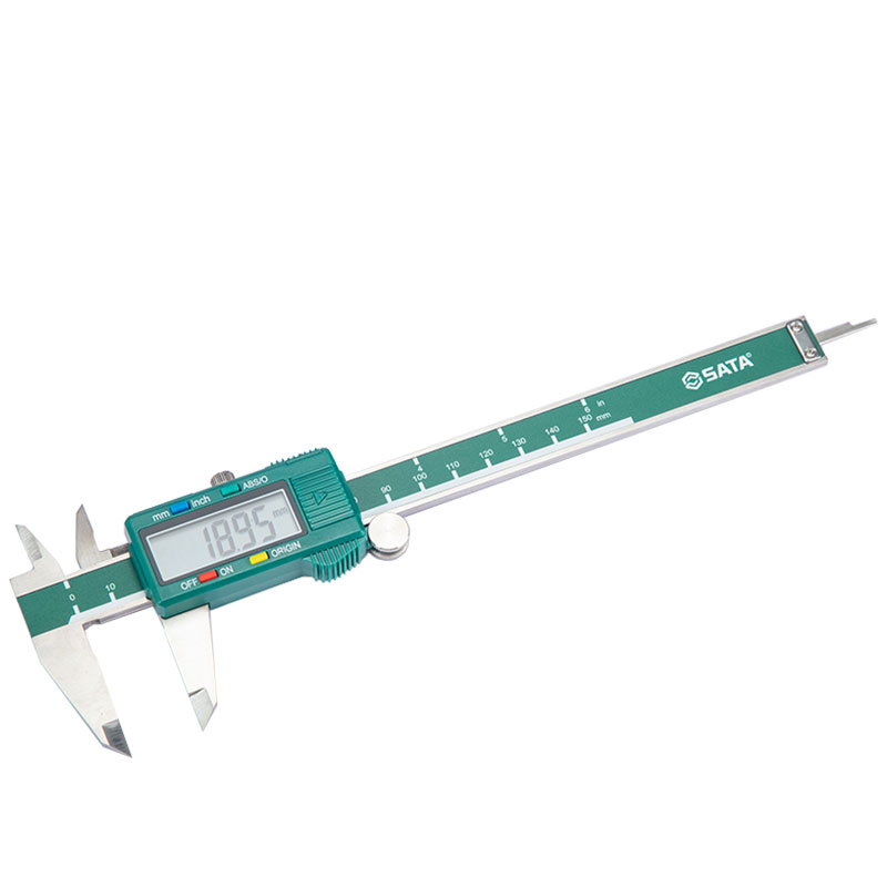 世达(SATA)数显式游标卡尺 不锈钢数显卡尺电子卡尺 0-200MM 91512 一个高清大图