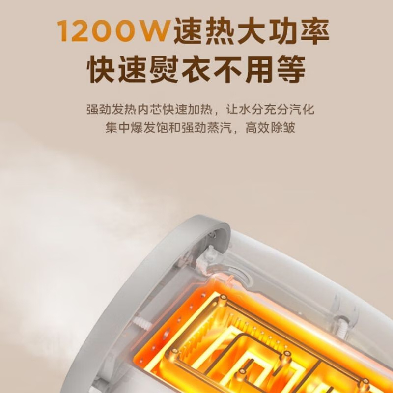 美的(Midea)手持蒸汽挂烫机电熨斗1200W大功率高温除菌除螨TQ1200高清大图