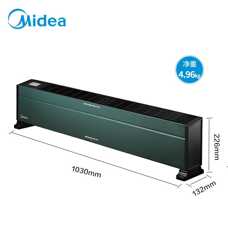 美的(Midea) 石墨烯踢脚线取暖器 / HDX22KGN(普通机械款)墨绿色