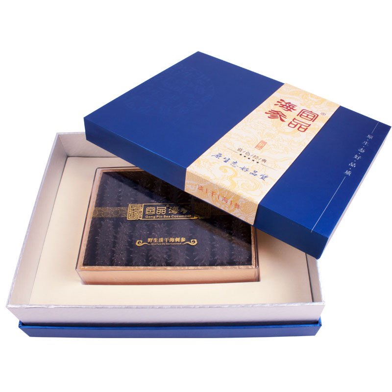 宫品海参 威海3A野生淡干海参刺参30-45只250g礼盒装 生鲜 海鲜水产