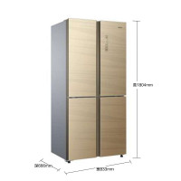 【二手官方直供样品机】海尔(Haier) BCD-476FDGJ 476升四门电冰箱十字对开门多门 静音节能家用 智能多门