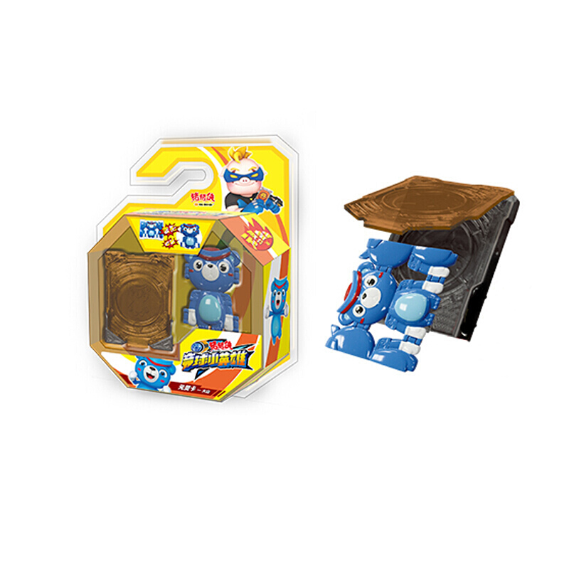 飞船变身器声光手表套装五灵锁玩具元灵锁阿武铁拳虎玩具 元灵卡大山