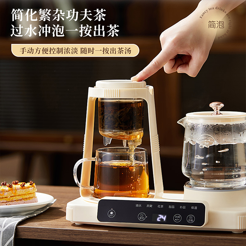 艾贝丽双杯养生壶ABL-YSH624白色高清大图