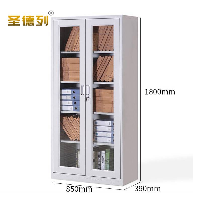 圣德列文件柜档案柜资料柜通玻 850*390*1800mm