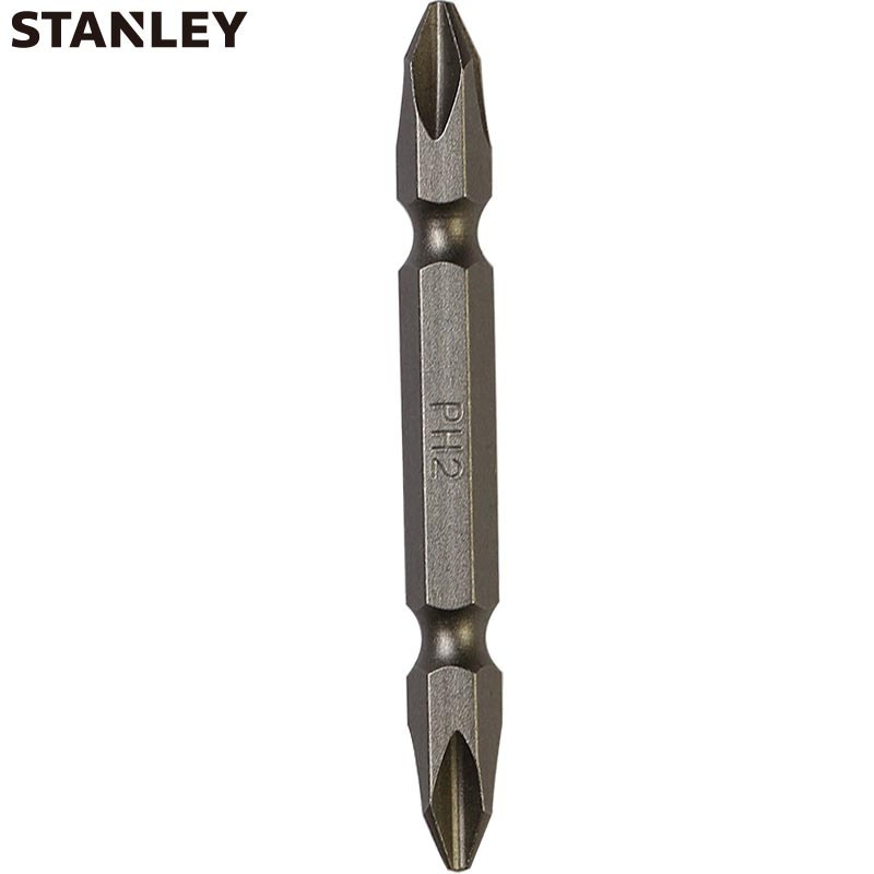 史丹利(Stanley)6.3MM系列65mm双头旋具头PH1-PH2x65mm x10 63-107T-23