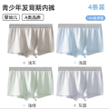 啄木鸟内裤男四角平角短裤打底桑蚕丝莱赛尔10A抑菌青少年发育桑 XL(110-130斤) 莱赛尔桑蚕丝内裤(4条装)