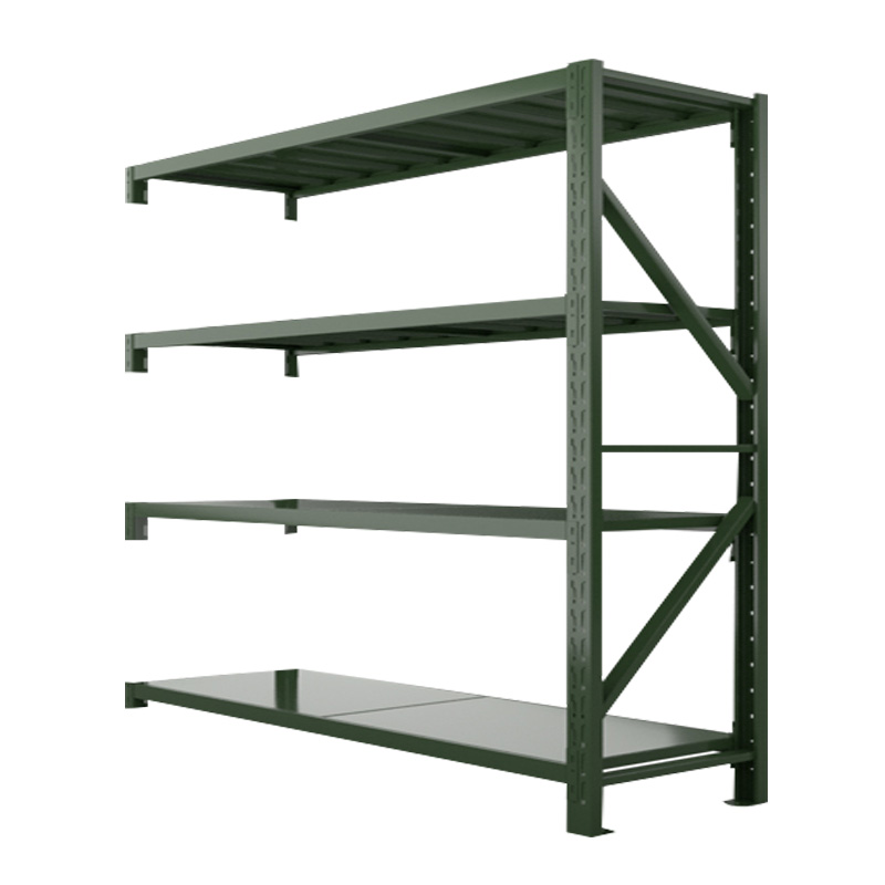 汉诺鑫威消防铁锹镐农具摆放架安保装备器材存放架绿色盾牌货架1.5米货架重型-副架