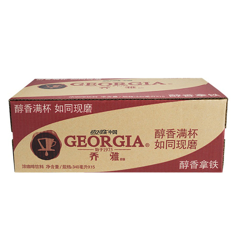 乔雅GEORGIA 醇香拿铁 咖啡 340ml*15瓶 整箱装 可口可乐公司出品