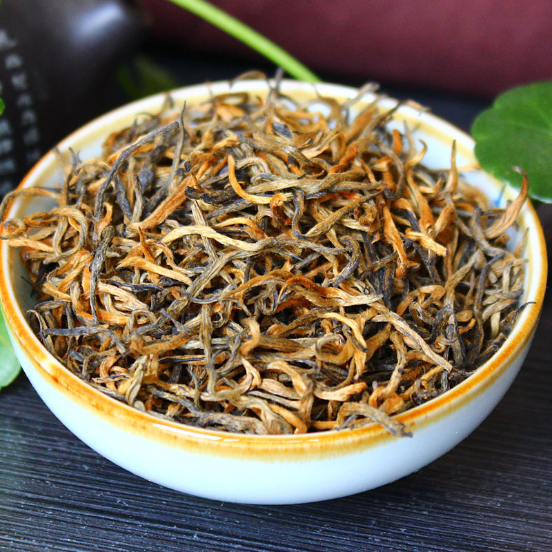 [2022年春茶]茗纳百川 春茶 凤庆红茶 特级滇红茶散茶 早春金丝滇红特级金芽250克