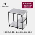 边几轻奢角几沙发边柜小茶几可移动茶水桌置物架客厅简约方几边桌_4_223 60*40*65（烤漆黑+卡拉拉白）