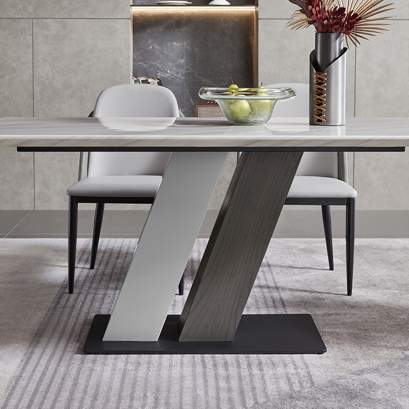 芝华仕cheers芝华仕餐桌椅现代简约大理石长方形中小户型家用客餐厅