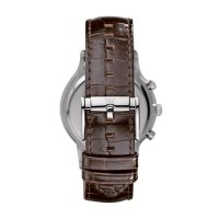 阿玛尼(EMPORIO ARMANI)男士多功能三眼手表 欧美品牌时尚休闲商务石英表男 AR2433
