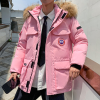 JEEP SPIRIT吉普男士羽绒服户外工装情侣外套潮款男女冬雪咒加厚人造毛保暖冬装外套