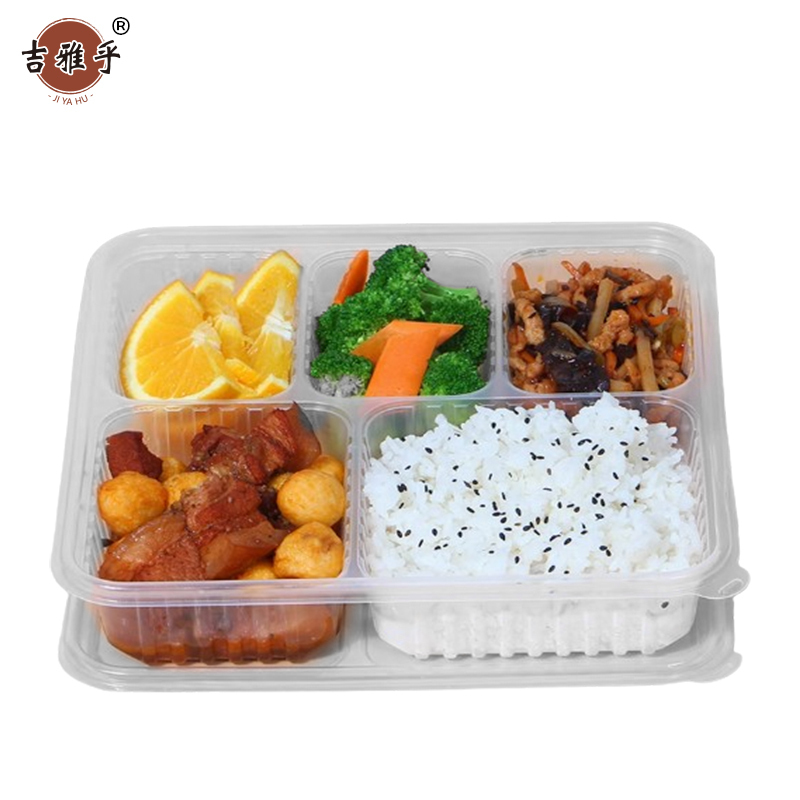 吉雅乎 五格餐盒 150个/箱高清大图