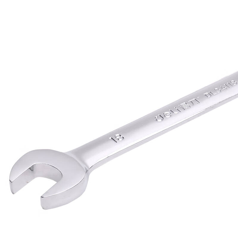 得力工具DL34114_镜面棘轮两用快扳14mm(新VI)高清大图