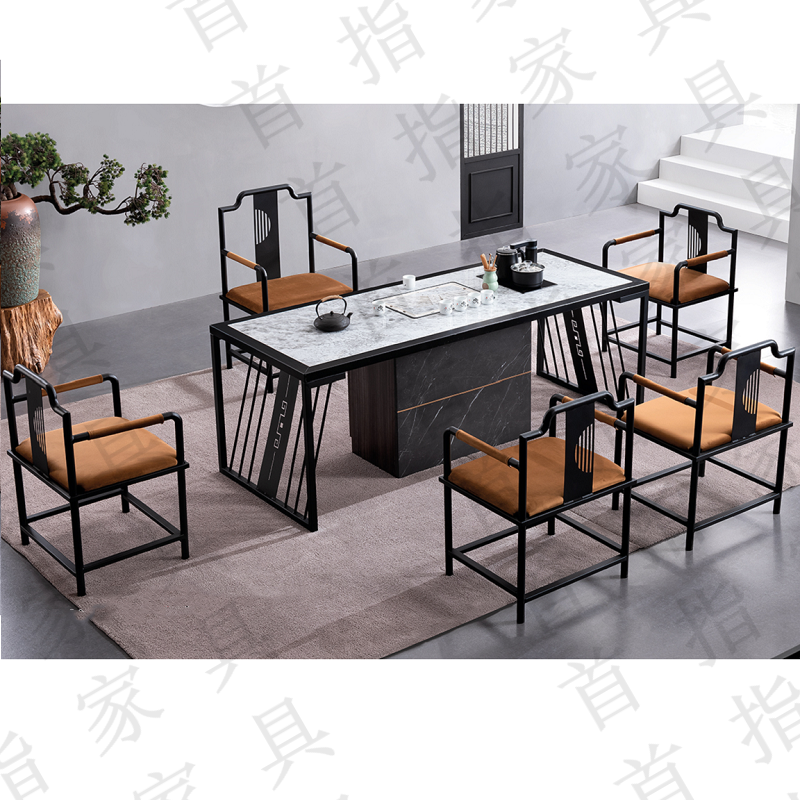 首指（SZ）新中式茶桌椅/茶台/WG-2187-2高清大图