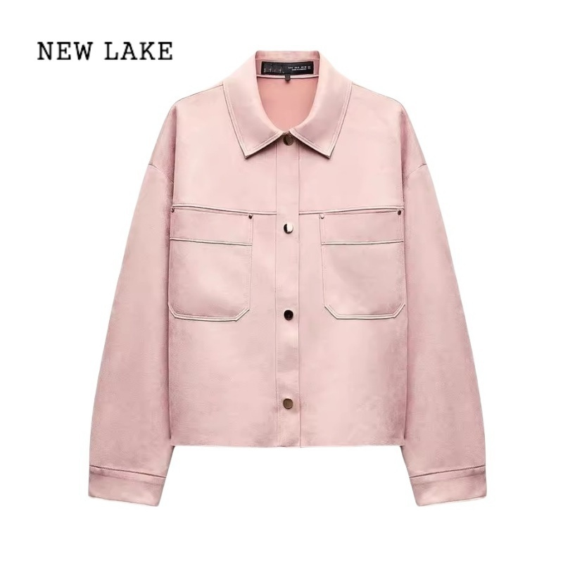 newlake原标新品女装百搭绒面质感效果夹克外套4968221620