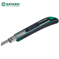 SATA世达工具93427 橡塑柄推钮美工刀13节9*80MM