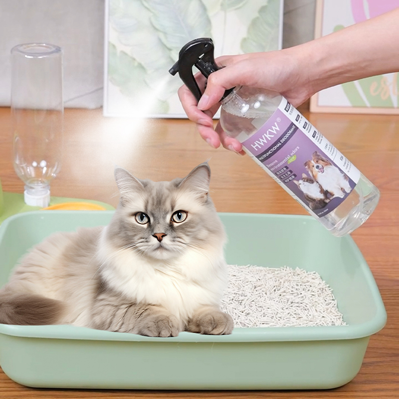 HWKW宠物狗狗除臭剂抑菌猫咪室内去味喷雾猫砂祛味消臭猫尿除味剂高清大图