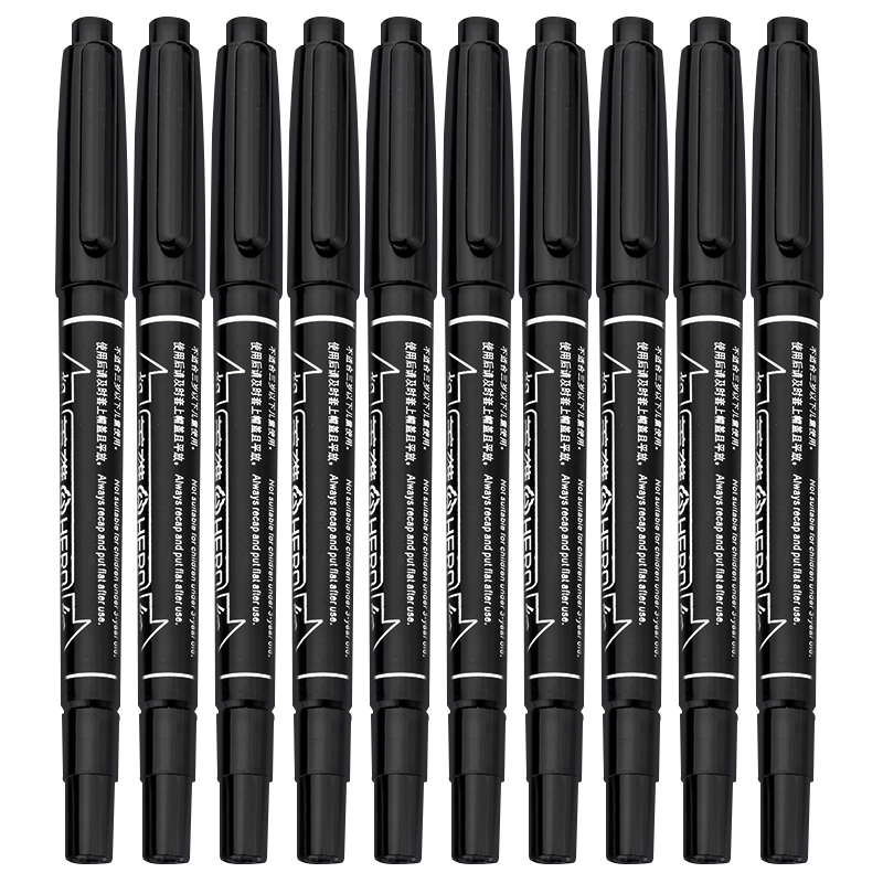 hero英雄马克笔887油性记号笔十支盒装