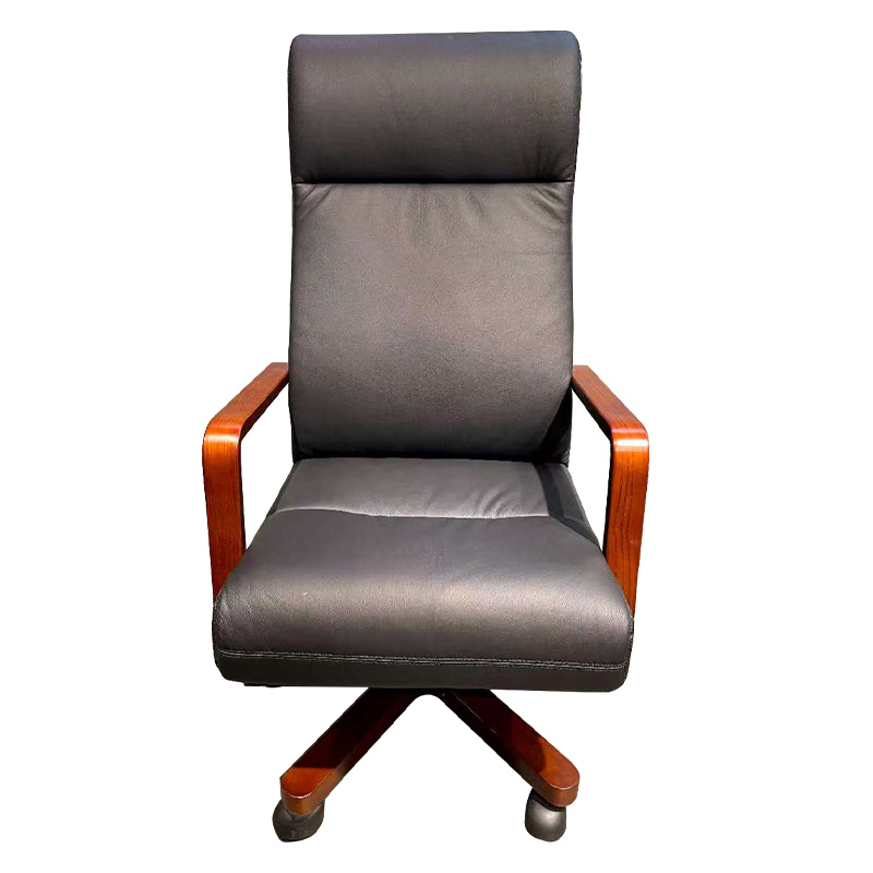 双朗 牛皮办公主管椅 SL-A235YP 620*630*1180mm 黑色 张高清大图