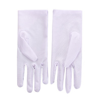 防晒手套夏季薄款女弹力氨纶礼仪珠宝表演舞蹈文玩婚庆骑行白手套 10双/包
