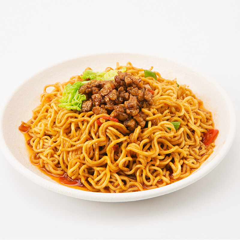 今麦郎 红油辣酱炒面干拌面12桶整箱110g*12方便速食泡面方便面煮面夜宵