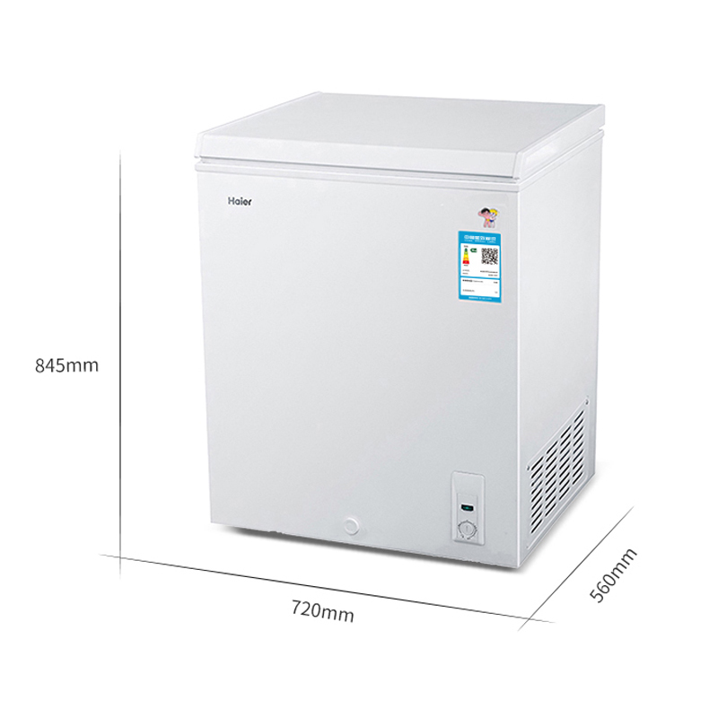 海尔（Haier）BC/BD-142HT 142升家用冰柜 冷藏冷冻转换柜 顶开门小型迷你冰箱 节能单温卧式冷柜