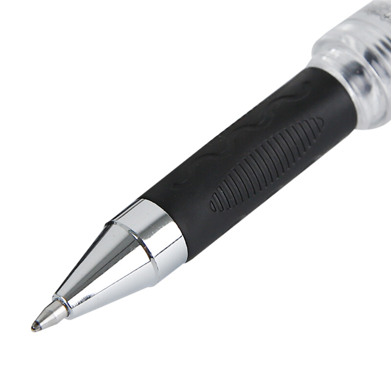 晨光(M&G)GP1111 拔盖中性笔 天空5号 黑 0.7mm (12支/盒) 2盒装高清大图