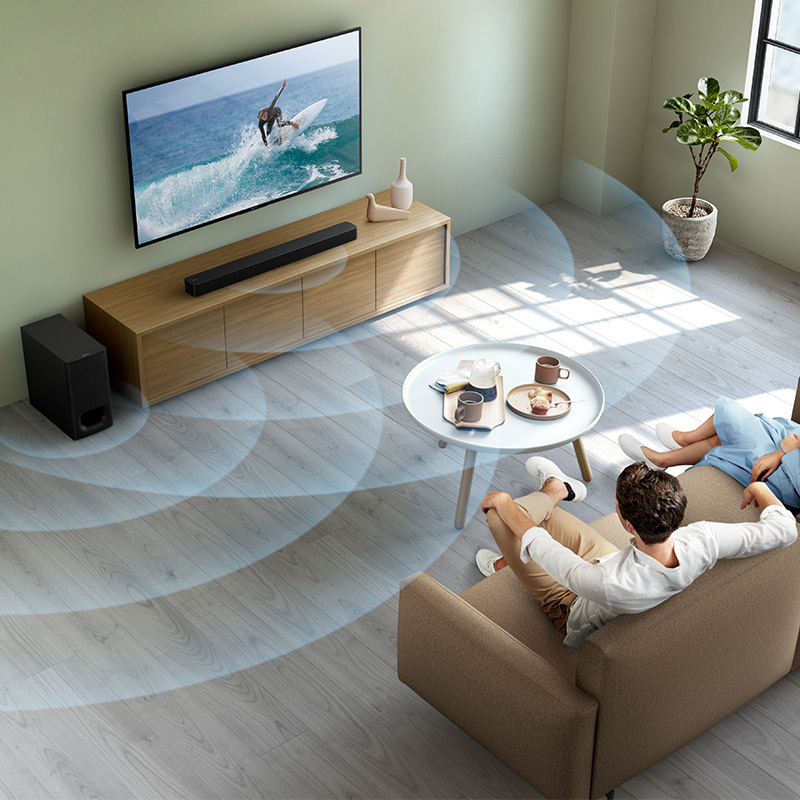 索尼(SONY) HT-S350 回音壁音箱 电视音箱 无线蓝牙重低音家庭影院 演绎震撼影音魅力 听觉盛宴