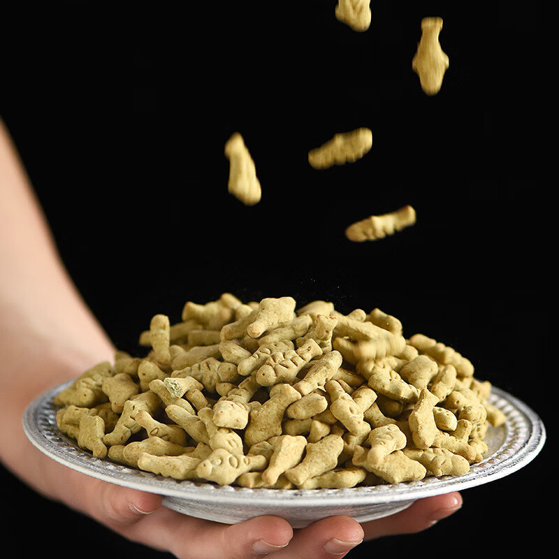 锐锶铂宠物猫零食猫饼干洁齿训练奖励鸡肉味薄荷饼干150g*2袋高清大图