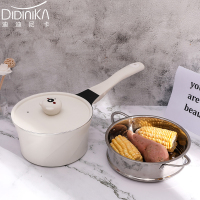 迪迪尼卡(Didinika) 萌熊乐园系列宝宝辅食婴儿奶锅蒸锅麦饭石不粘锅煮泡面热牛奶锅
