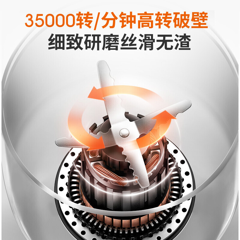 九阳(Joyoung)豆浆机免滤0.6L迷你破壁机家用多功能优雅研磨全自动豆浆豆奶机DJ06X-D561(粉)