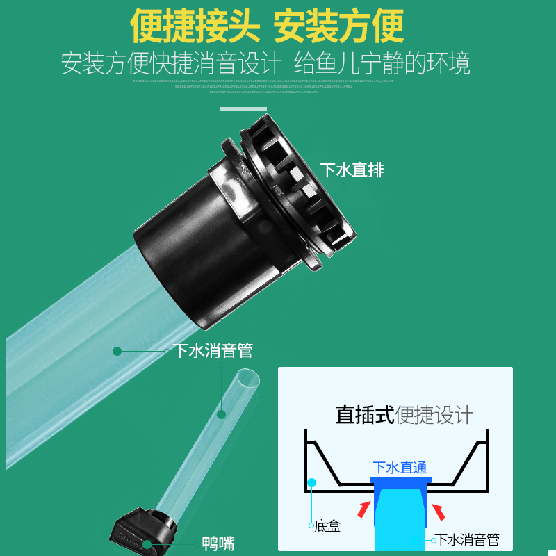 抽屉式滴流盒鱼缸过滤器过滤盒上滤顶部滴流盒上置滴滤过滤高清大图