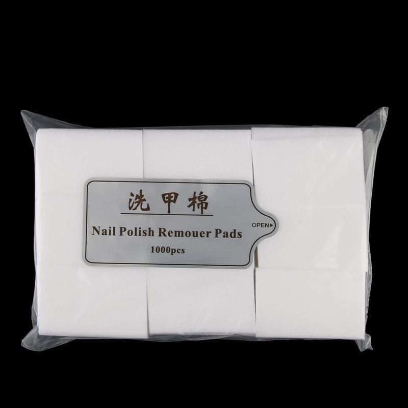 美甲硬质美甲棉洗甲棉洗甲巾擦洗封层胶光疗胶指甲油专用棉布 软质洗甲棉(600片装)1包