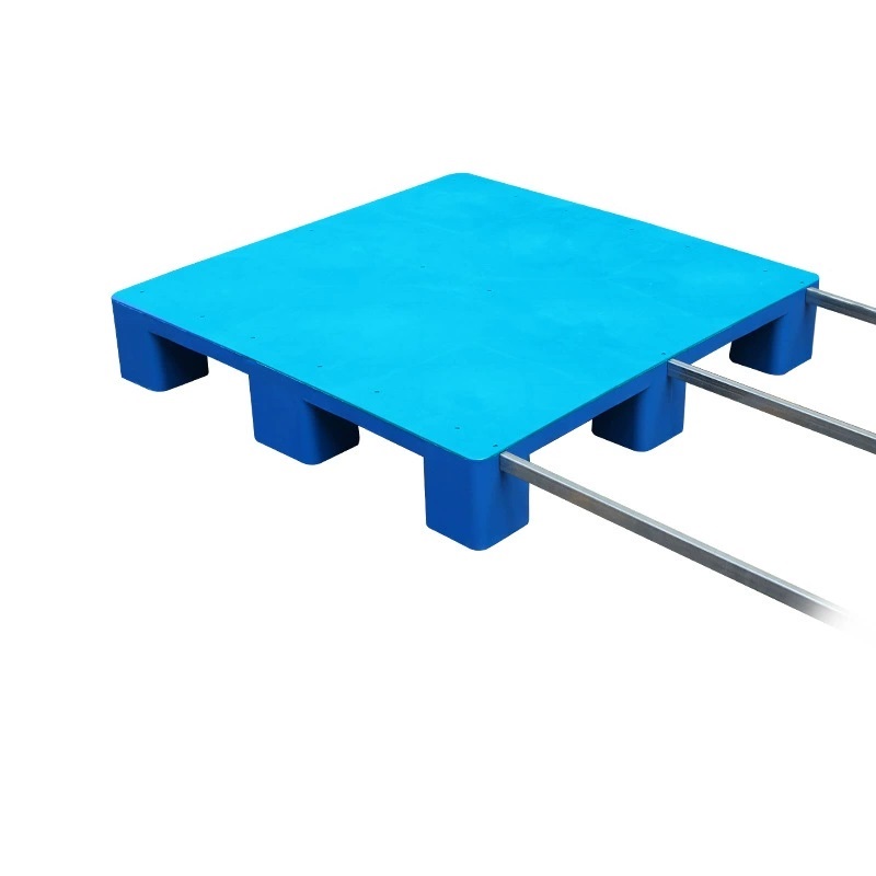 宁储 塑料托盘 平板九脚托盘 80*80*14cm+3钢 单位:张高清大图