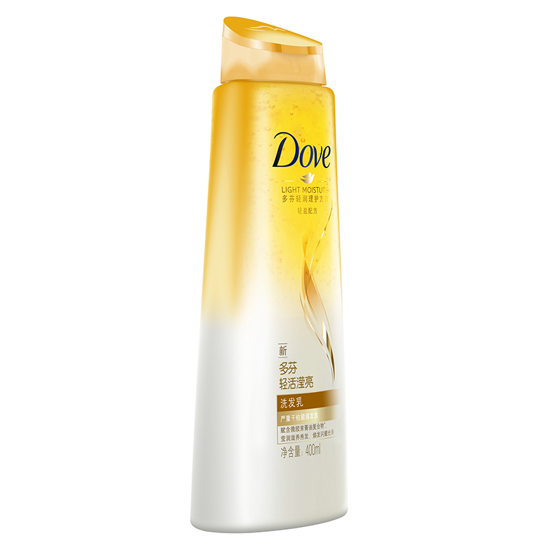 多芬(Dove)洗发水 轻润系列洗发乳 轻活滢亮400ml[联合利华]