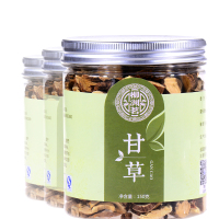 柳渊茗 甘草片150g罐装可搭配罗汉果胖大海菊花茶组合