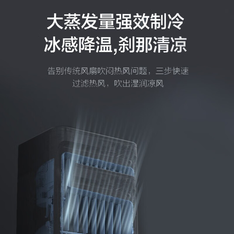 格力(GREE)[折叠易储存]格力空调扇60L大容量制冷风扇冷风机家用遥控水空调落地风扇 KS-60X60DgL ds高清大图