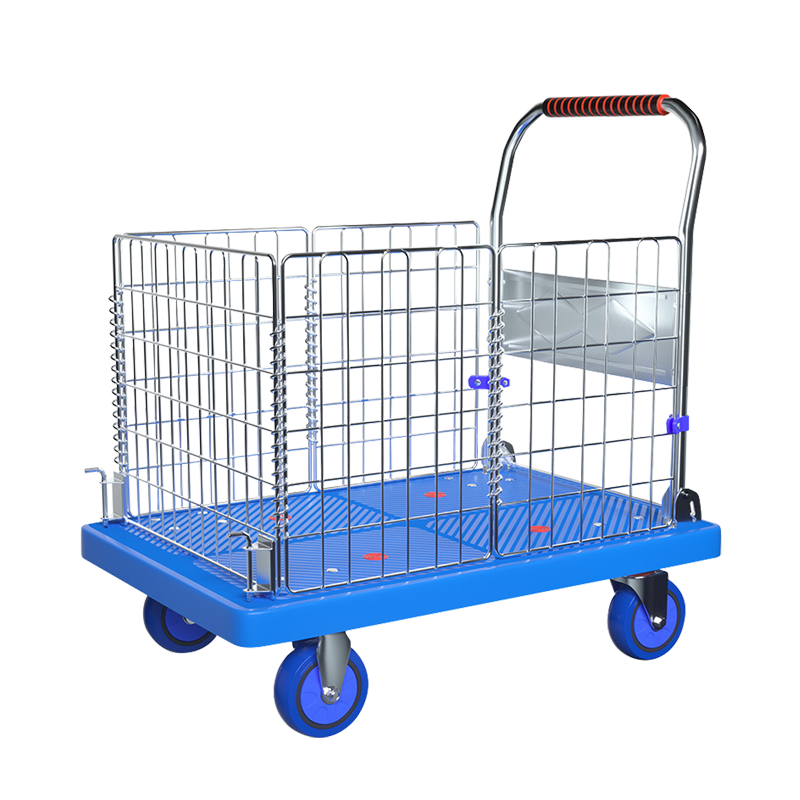 鸿启纳 围栏带框尼龙折叠手推车配承重约700斤 HQN-DH309X 90*60cm(活动框)(单位:件)高清大图